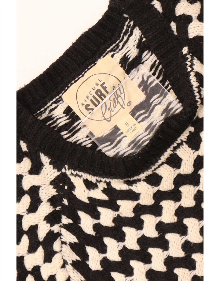 Maglione maglione girocollo da donna Rip Curl US 8 medio a righe nere