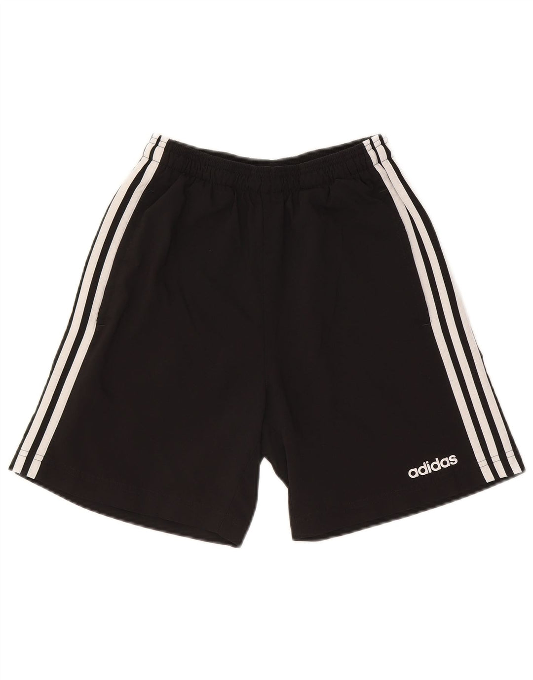 Pantaloncini sportivi Adidas da uomo piccoli in poliestere nero