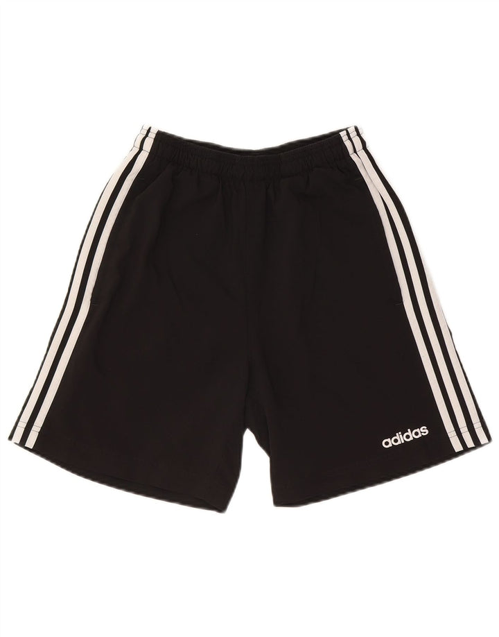 Pantaloncini sportivi Adidas da uomo piccoli in poliestere nero
