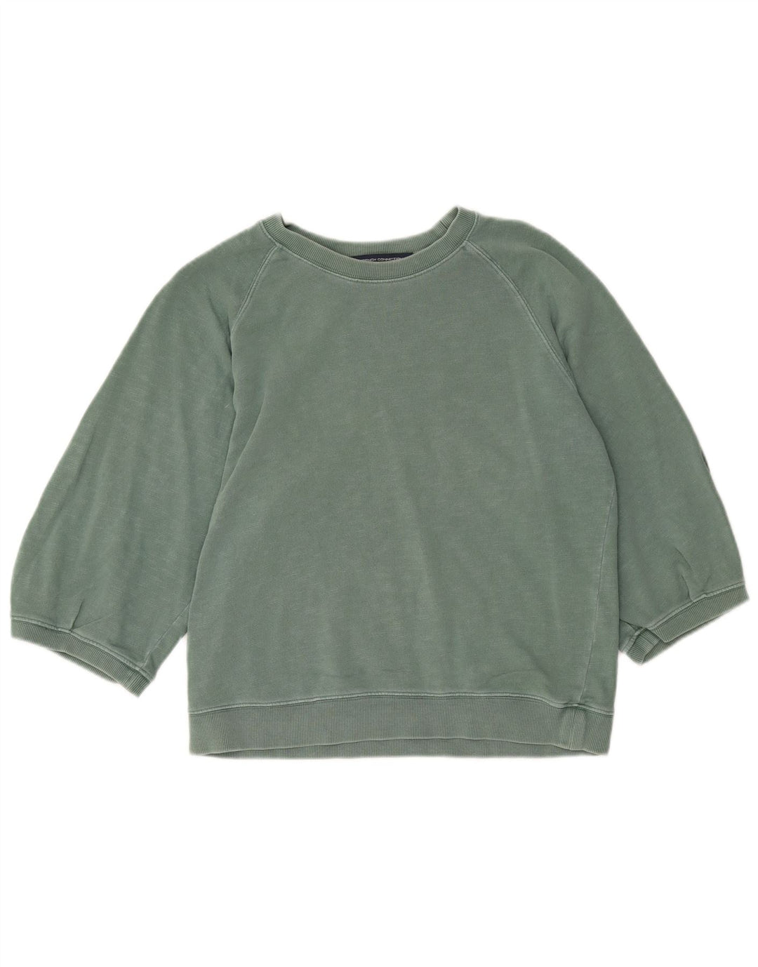 Felpa da donna con maniche a 3/4 di French Connection UK 10 piccola verde