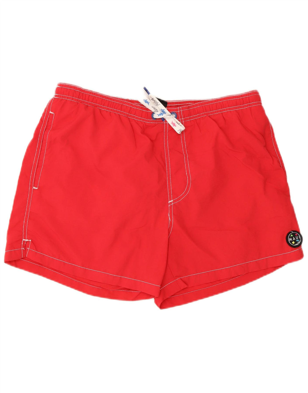 Pantaloncini da bagno da uomo Maui and Sons grandi rossi