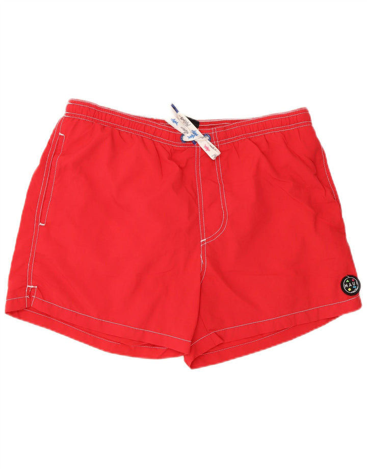 Pantaloncini da bagno da uomo Maui and Sons grandi rossi