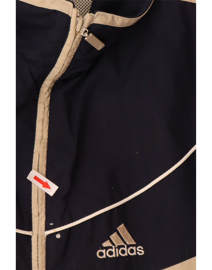 Giacca da ginnastica da uomo Adidas, grande, in poliestere color block beige