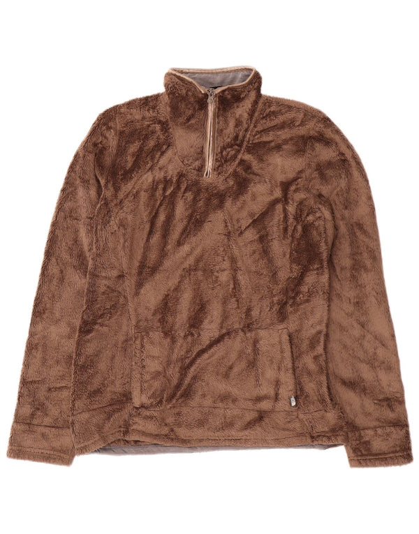 Maglione da donna con zip e collo con zip The North Face UK 14 Marrone medio