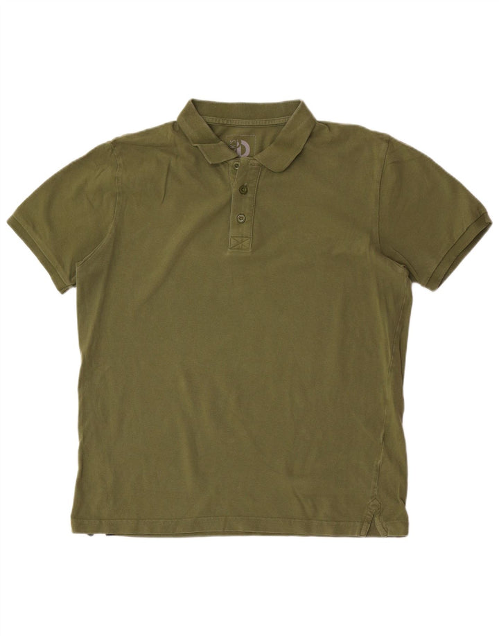 Polo da uomo Dack's grande in cotone kaki