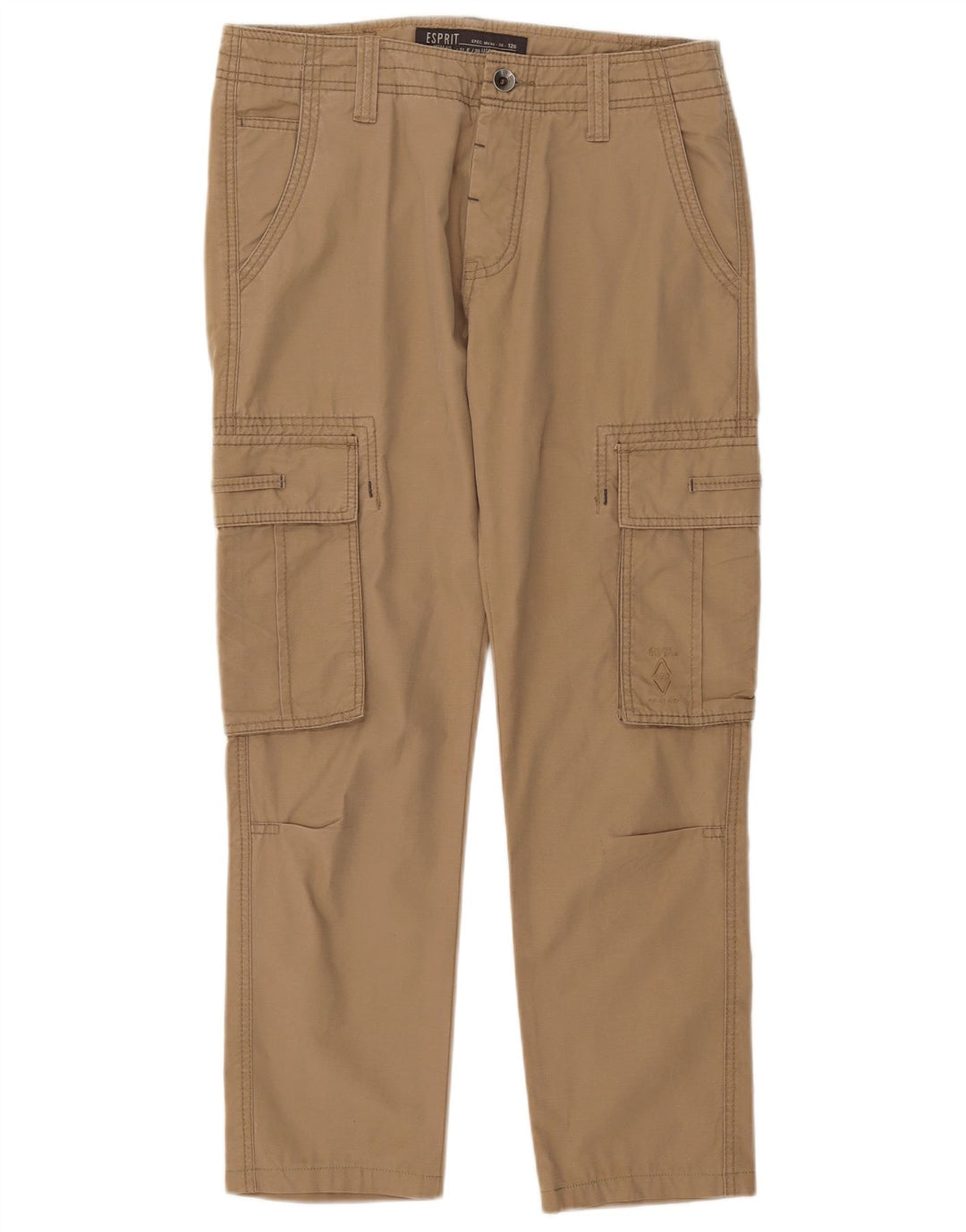 Pantaloni cargo dritti da uomo ESPRIT W30 L27 in cotone beige