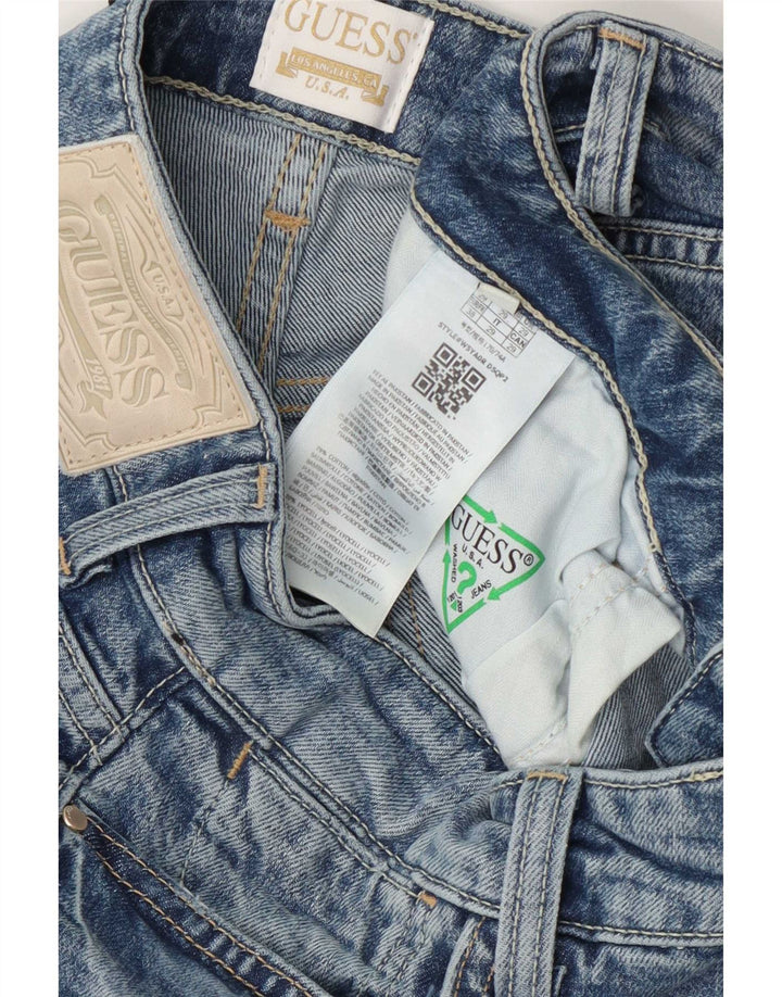 Jeans dritti da donna Guess W29 L31 cotone blu
