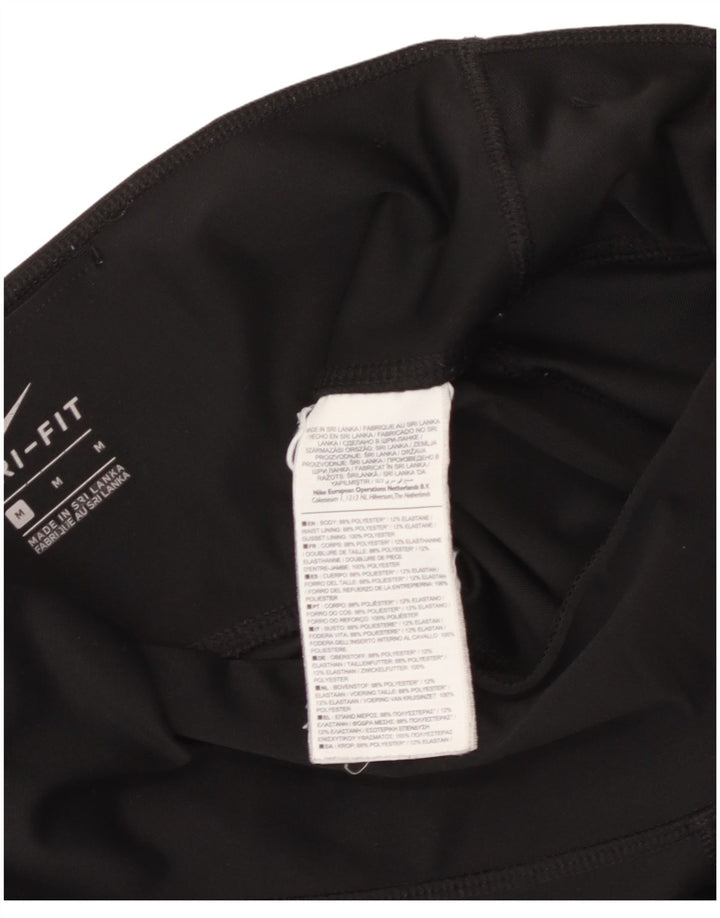 Leggings NIKE Dri Fit da donna UK 14 poliestere nero medio