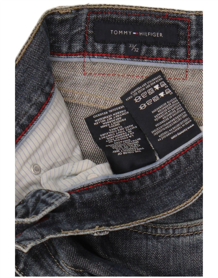 Jeans dritti da uomo Tommy Hilfiger W33 L32 cotone blu