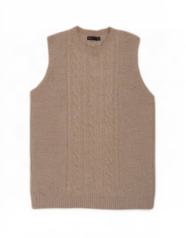 Canotta da donna Marks & Spencer UK 14 Poliestere beige medio