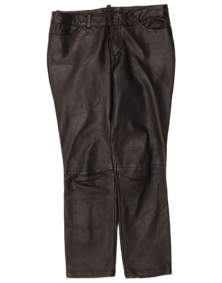 Pantaloni in pelle da donna Zen EU 38 Medium W28 L26 Pelle nera