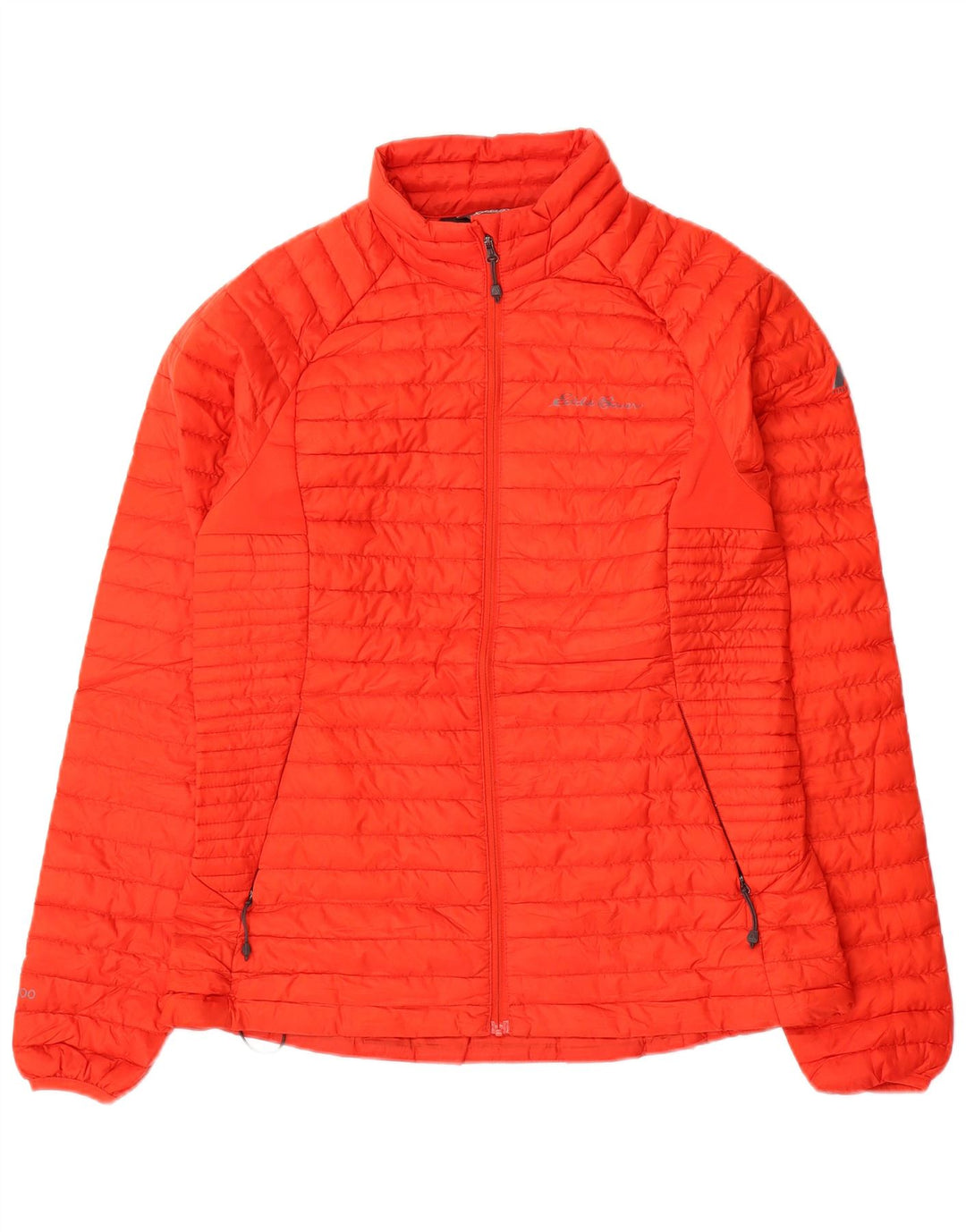 Giacca imbottita da donna EDDIE BAUER UK 10 piccola rossa in poliestere