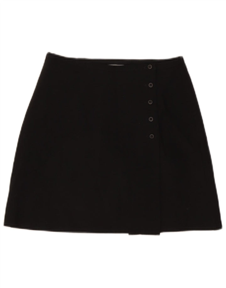 Gonna mini avvolgente da donna Zara W24 XS poliestere nero