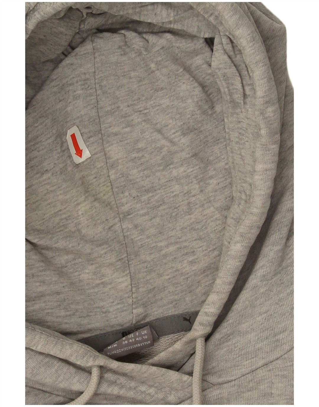 Felpa con cappuccio grafica da donna Puma UK 12 grigio medio chiazzato