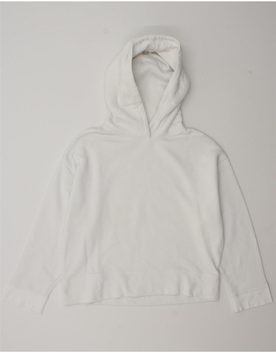 Maglione oversize con cappuccio da donna Zara UK 14 bianco medio