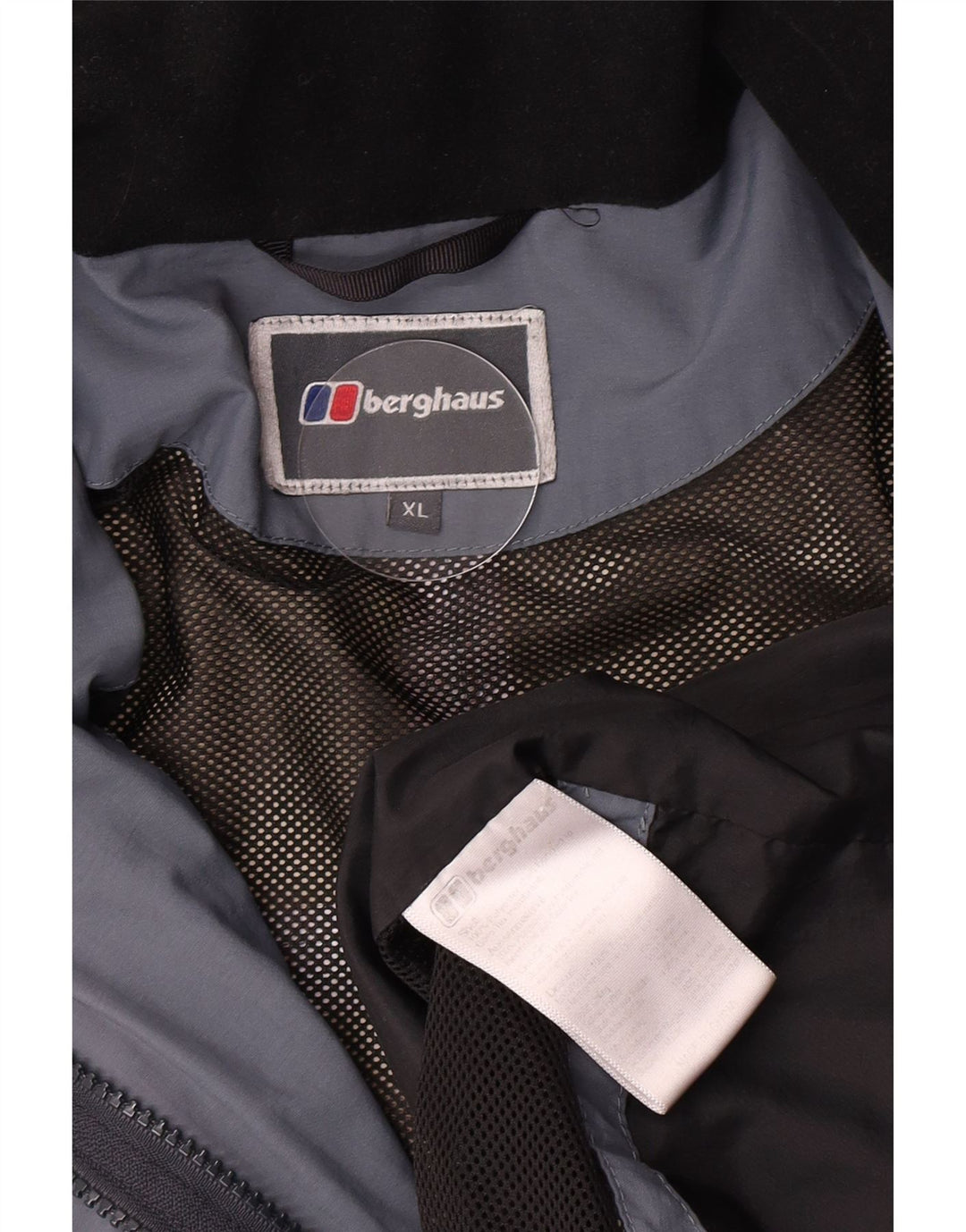 Giacca antipioggia da uomo con cappuccio Berghaus UK 42 XL poliestere blu navy