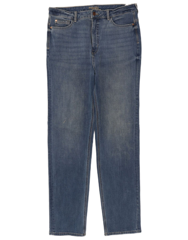 Jeans slim da donna Marks & Spencer UK 16 Large W34 L31 Cotone blu