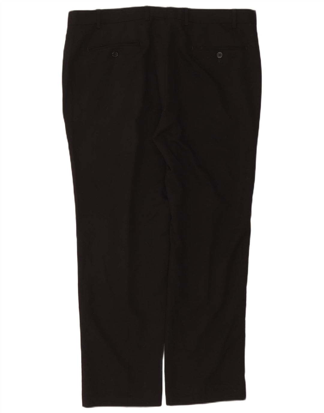 Pantaloni da abito dritti da uomo RALPH LAUREN W38 L30 poliestere nero