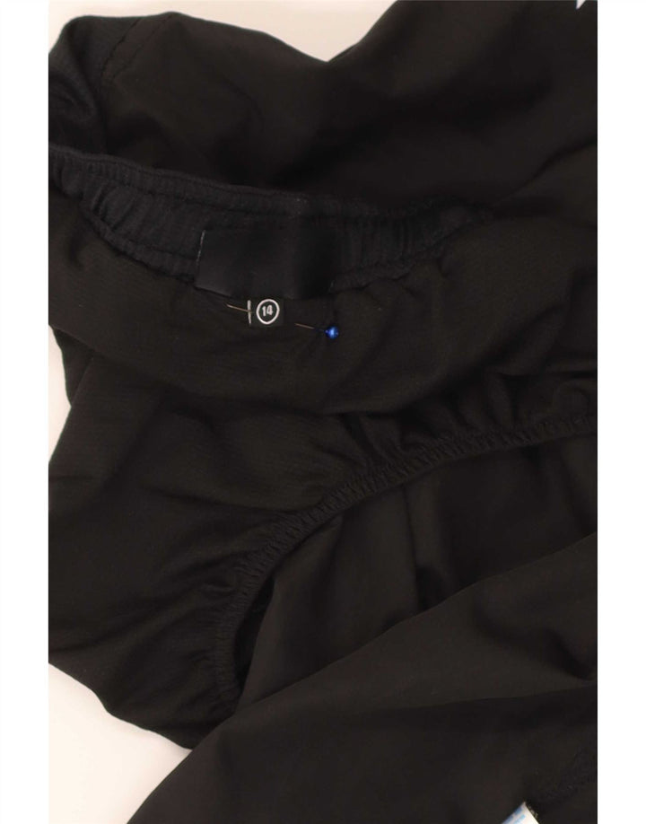 Pantaloncini sportivi regolari con grafica da donna Champion UK 14 Large Nero Poliestere