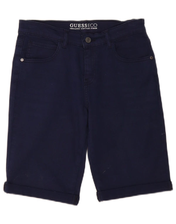 Guess Pantaloncini di jeans da ragazzo 13-14 anni W28 Blu Cotone