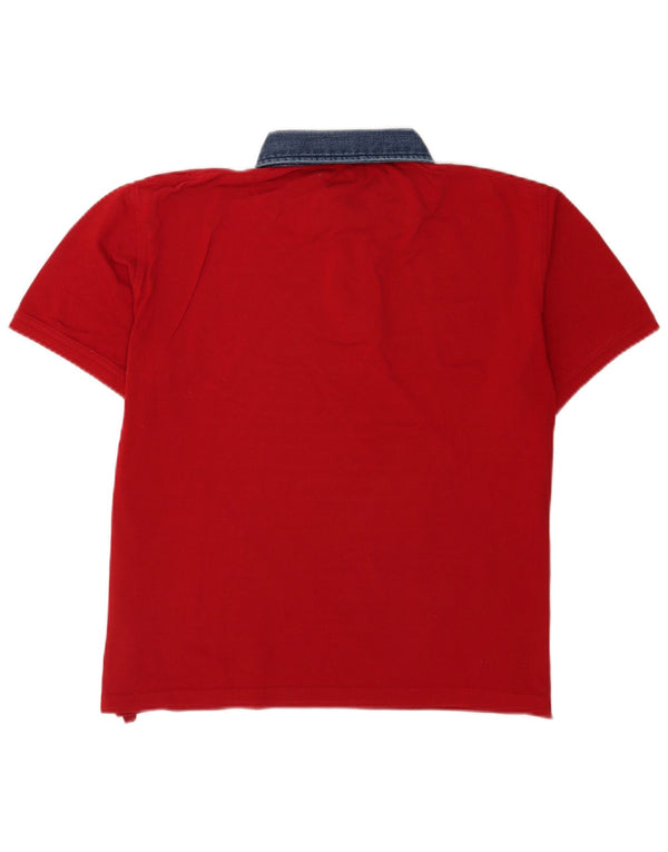 Polo da rugby da uomo vestibilità regolare Harmont & Blaine XL in cotone rosso