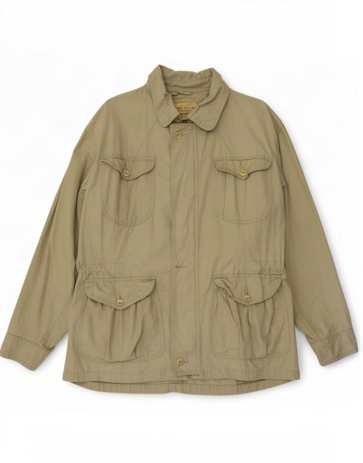 Giacca utility da uomo James Dillon UK 38 Cotone beige medio
