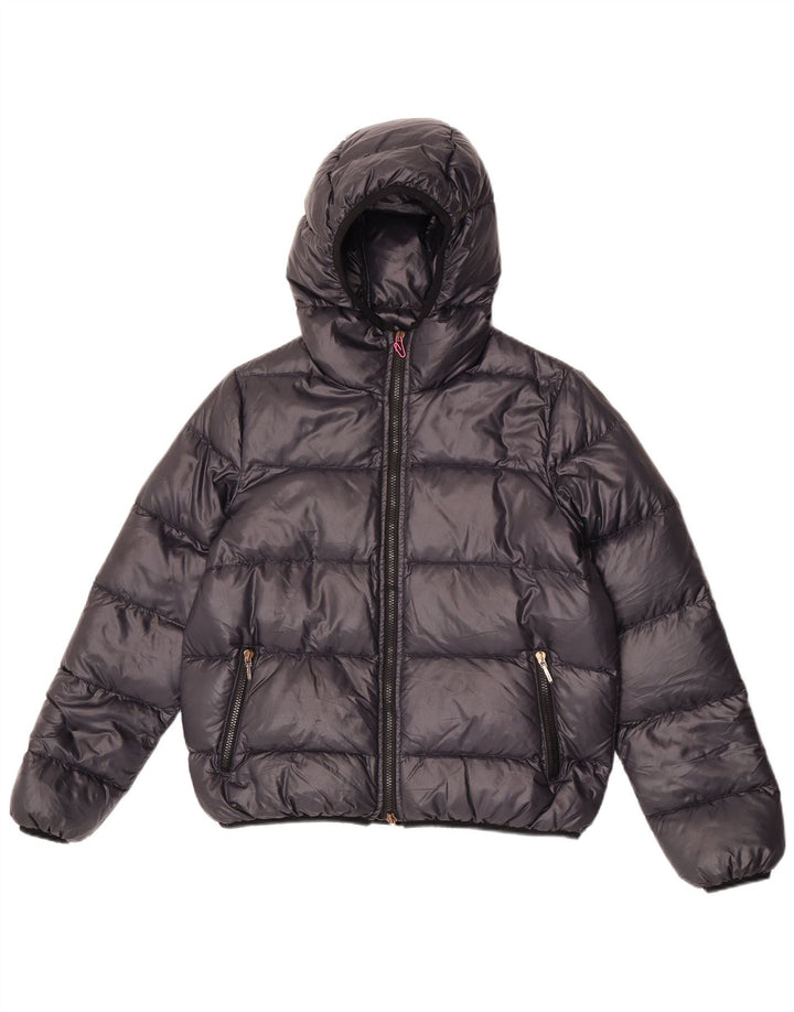 Piumino Donna Seventy con Cappuccio IT 44 Medium Nero Poliammide
