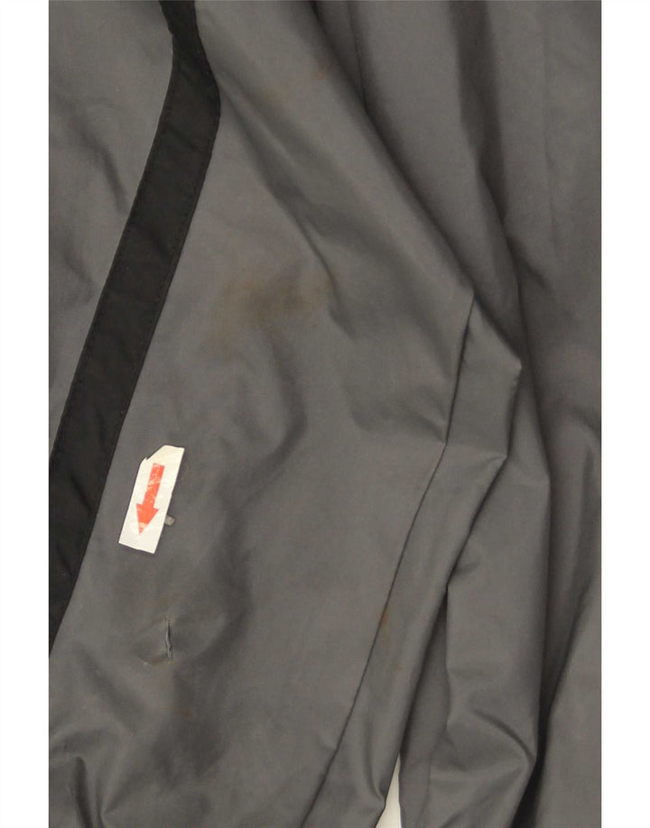 Giacca antipioggia con cappuccio da uomo Nike UK 42 XL poliestere grigio