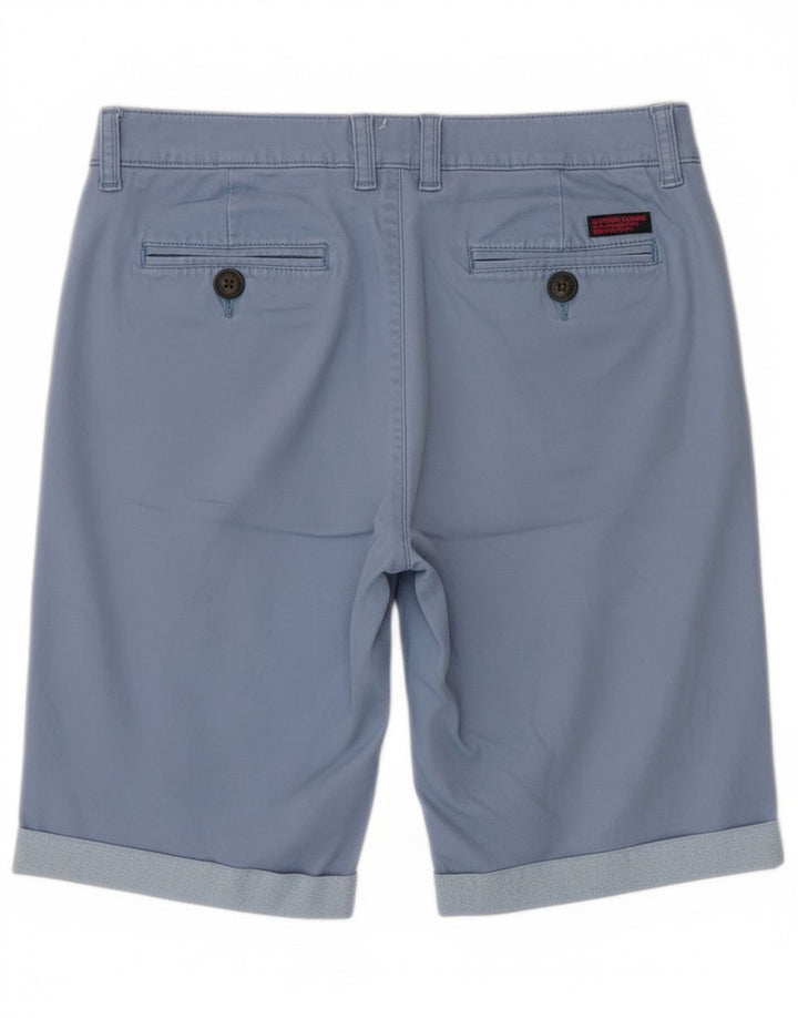 Pantaloncini chino da uomo Superdry XS W30 in cotone blu