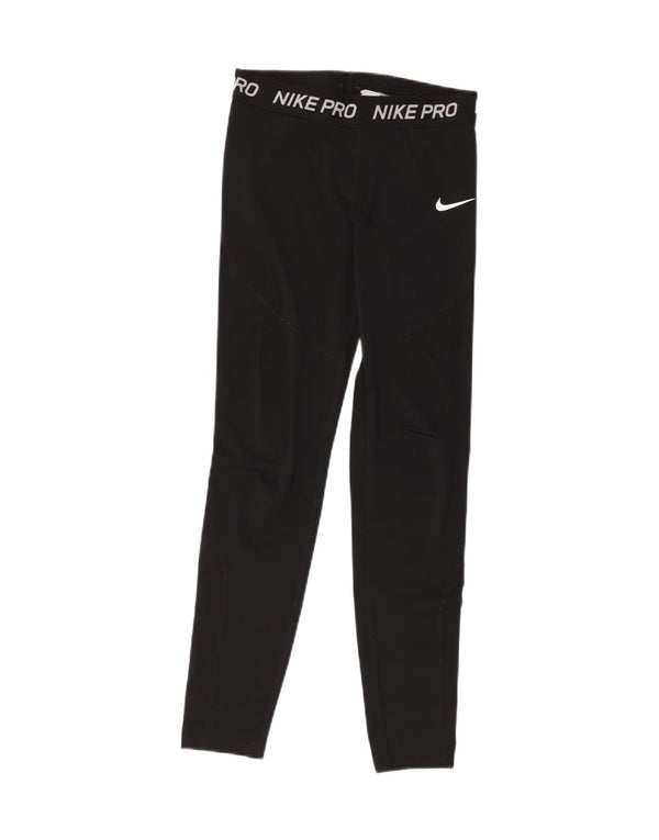 Leggings grafici da donna Nike UK 10 piccoli poliestere nero