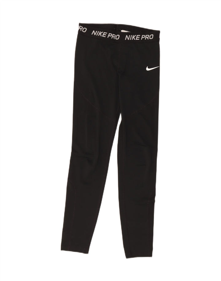 Leggings grafici da donna Nike UK 10 piccoli poliestere nero