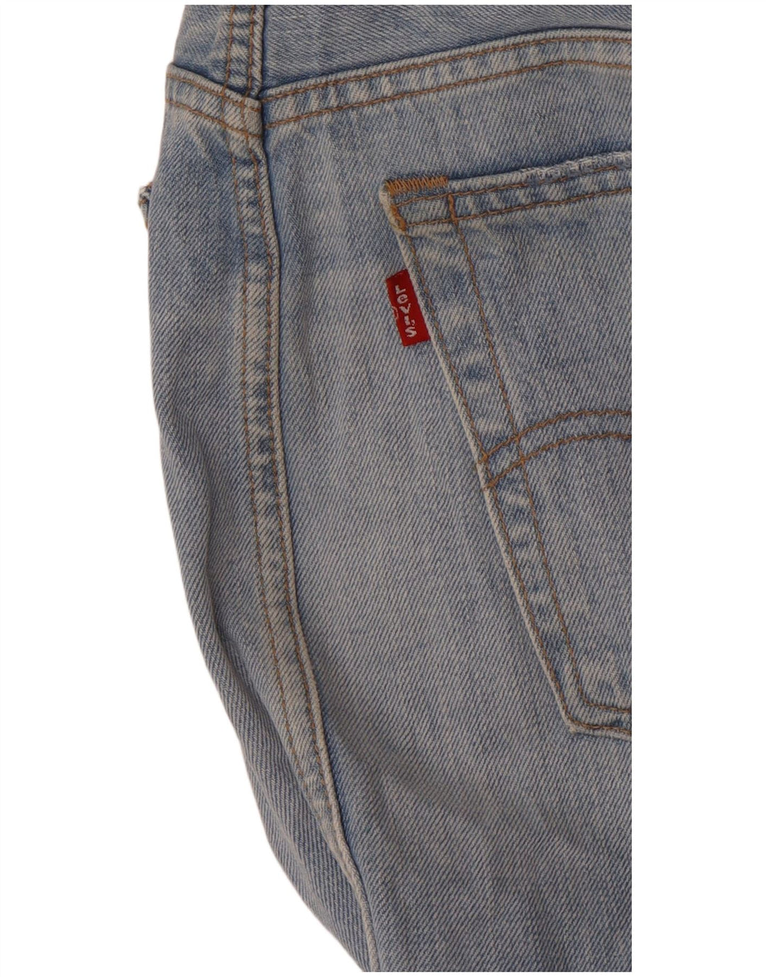 Mini gonna di jeans da donna Levi's W31 blu medio
