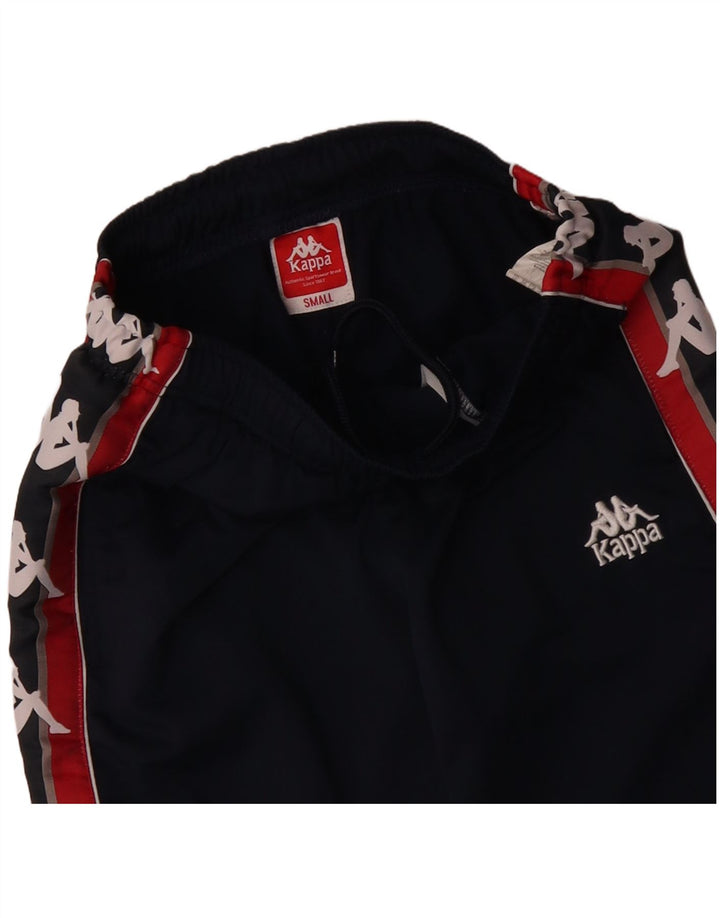 Pantaloni da tuta con grafica Kappa da uomo Small Blu Navy Colourblock