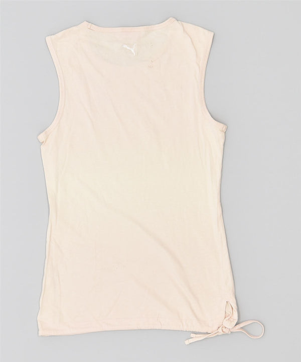 Canotta grafica da donna PUMA UK 10 piccola in cotone bianco sporco