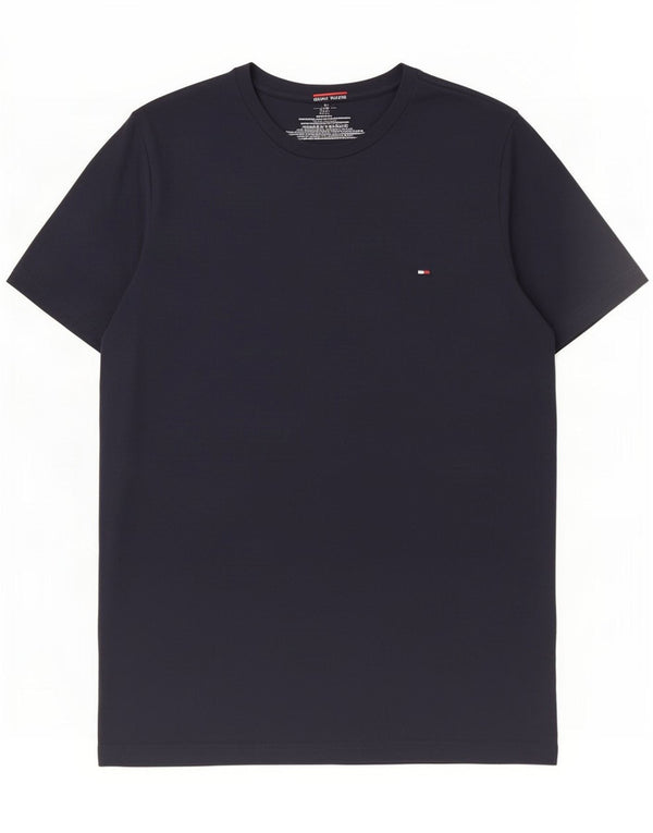 T-shirt da uomo Tommy Hilfiger Top in cotone blu navy medio