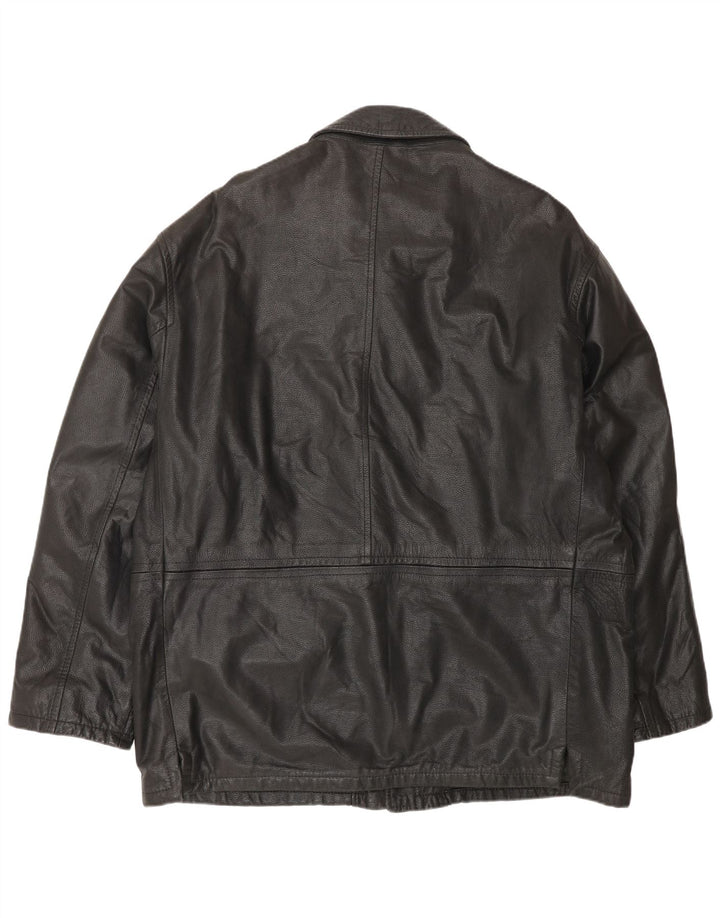 Giacca in Pelle Uomo Conbipel IT 56 2XL Pelle Nera
