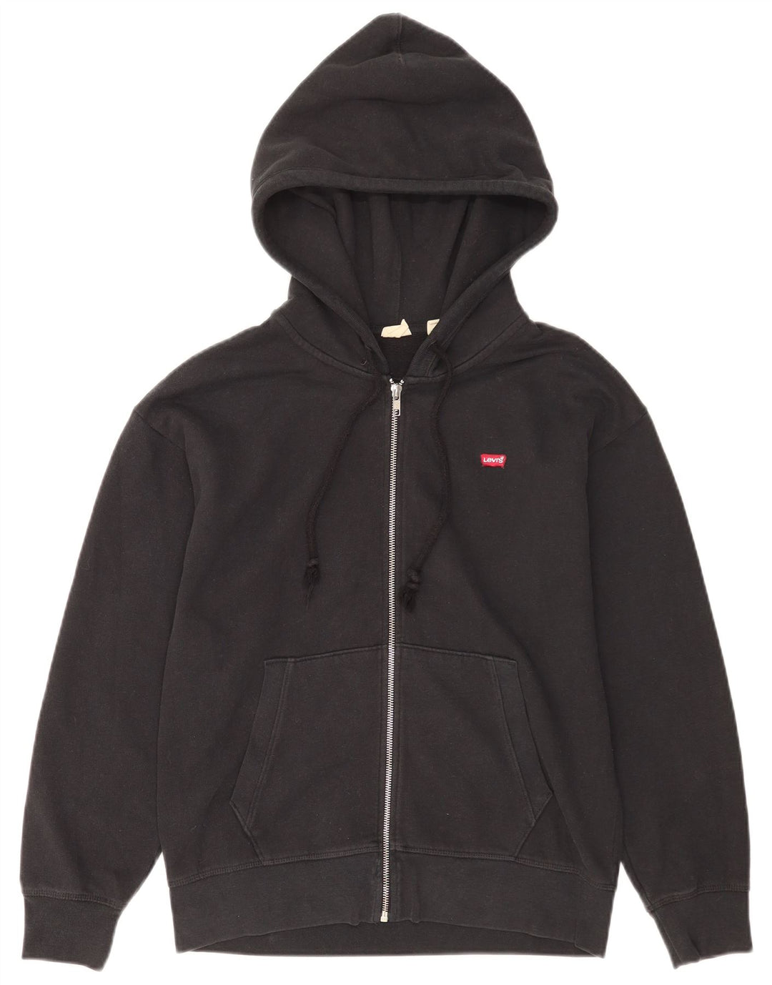 Maglione con cappuccio e zip da uomo Levi's in cotone nero medio