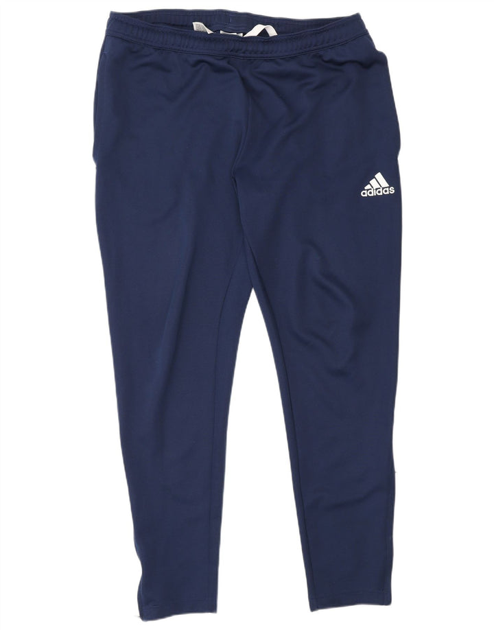 Pantaloni da tuta Adidas Aeroready da uomo grandi in poliestere blu navy