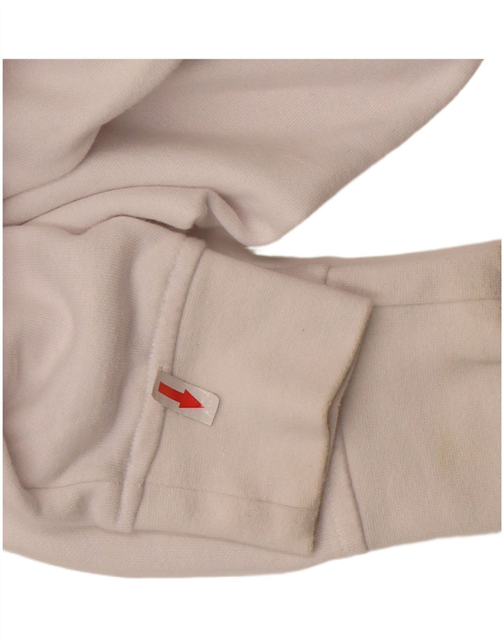 Felpa grafica da uomo KAPPA in cotone bianco medio