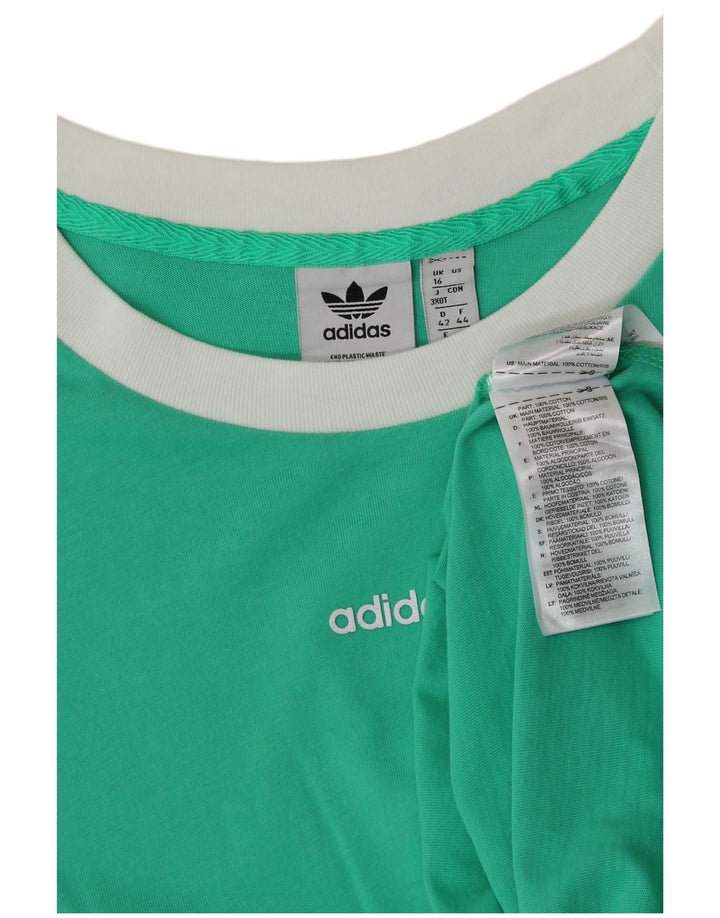 T-shirt da donna ADIDAS Top UK 16 grande verde cotone