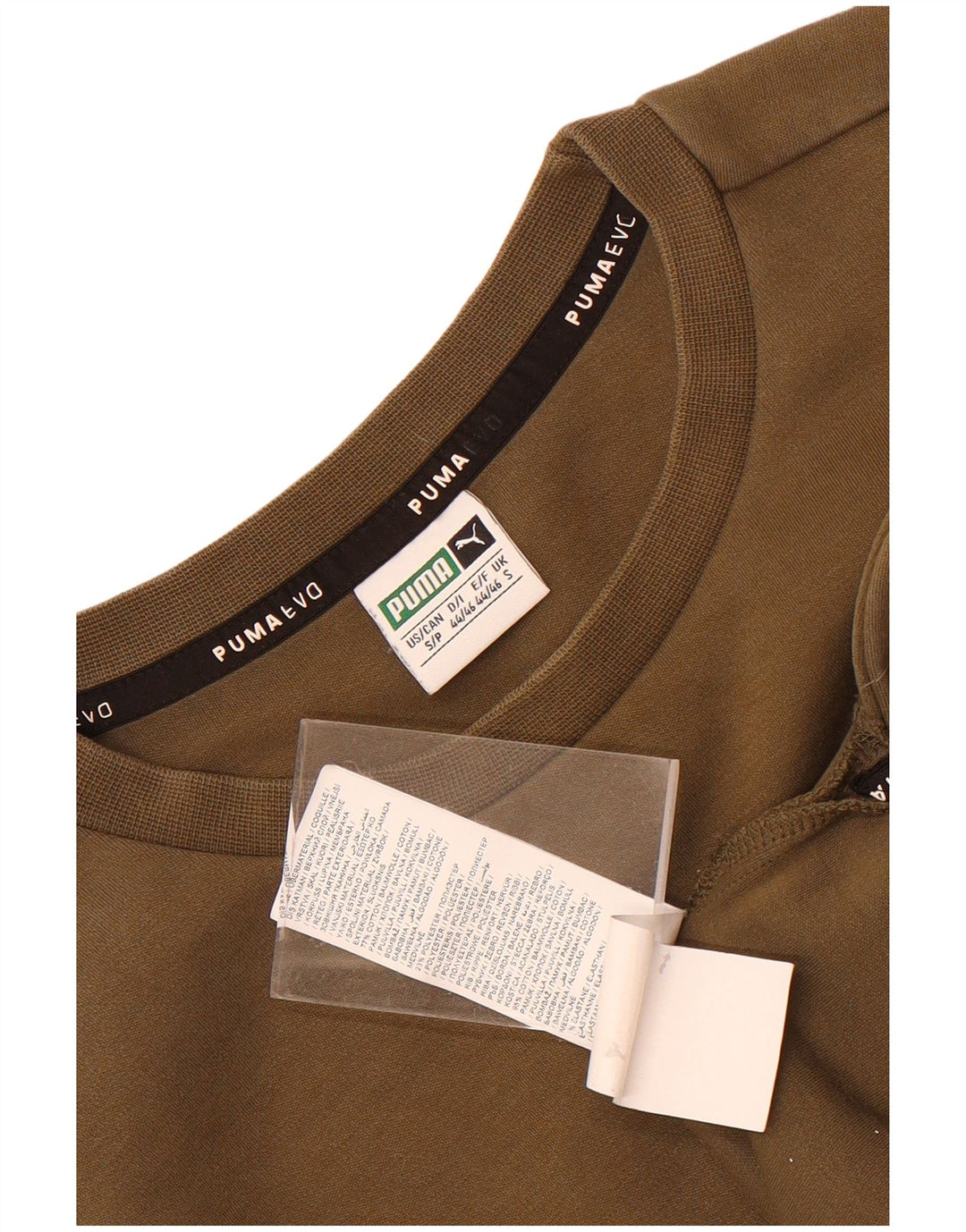 Felpa grafica da uomo Puma Maglione piccolo in cotone kaki