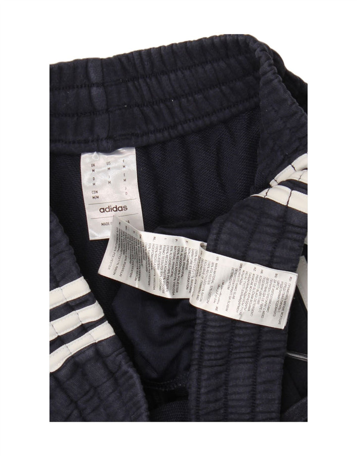 Pantaloncini sportivi da uomo Adidas medi in cotone blu navy