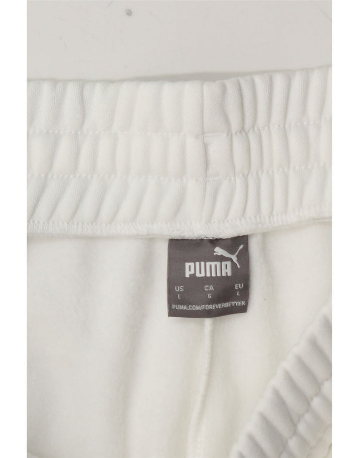 Pantaloni da tuta con grafica PUMA da uomo Joggers Large White Colourblock