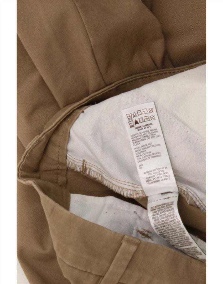 Pantaloni chino vestibilità regolare da uomo Marks & Spencer W40 L31 cotone beige
