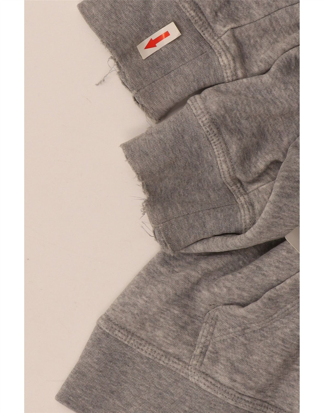 Felpa con cappuccio da uomo Nike in cotone grigio medio
