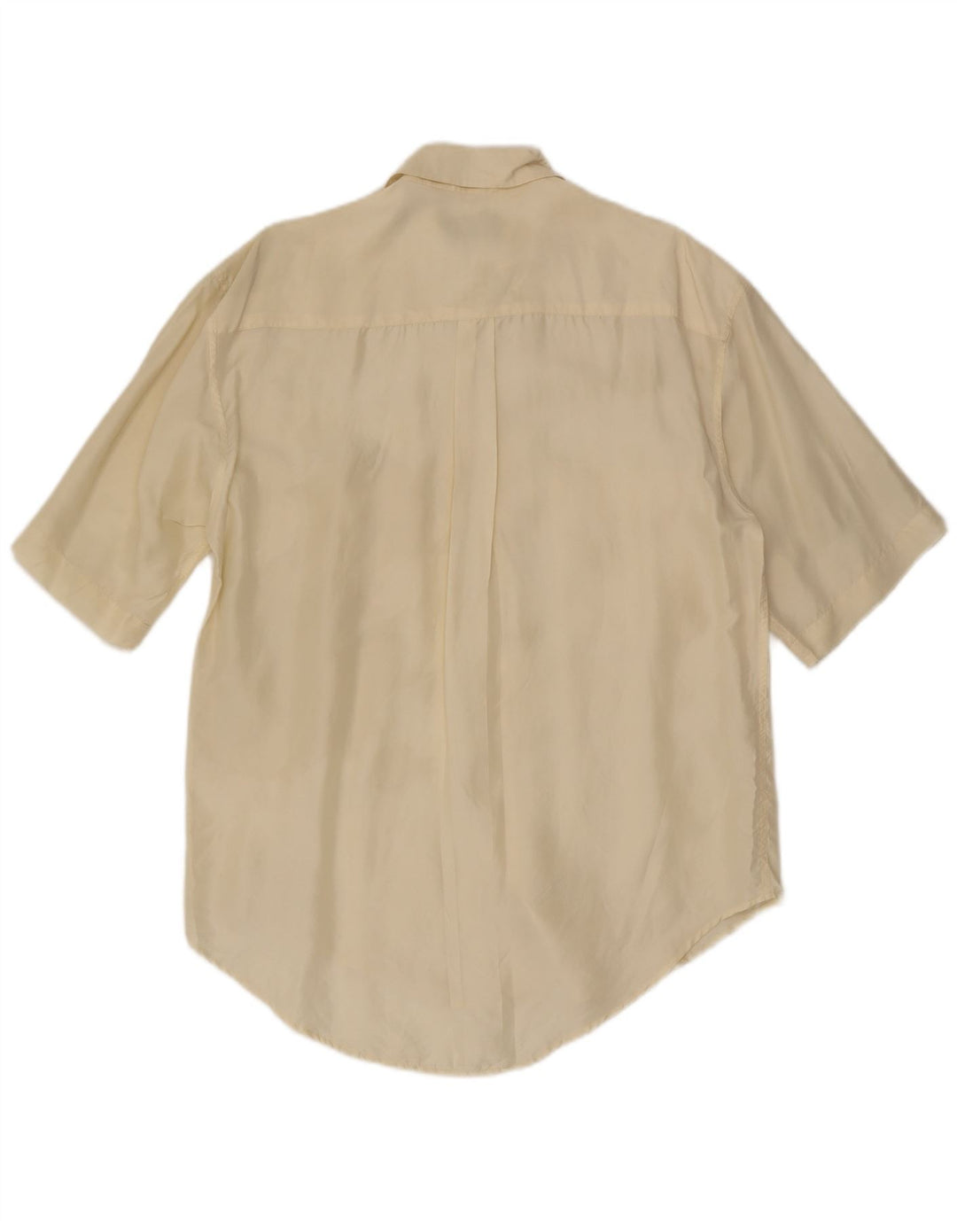 Camicia a maniche corte da uomo Seventy in seta bianca media