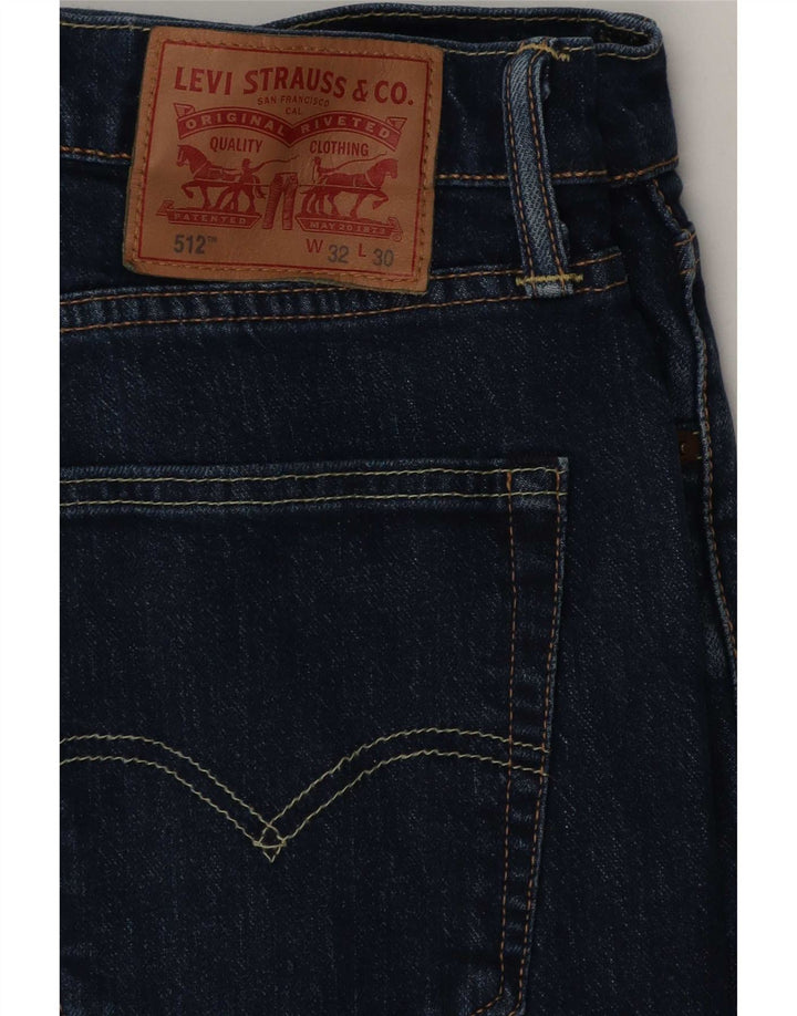 Jeans Levi's Uomo 512 Slim Tapered W32 L30 Cotone Blu