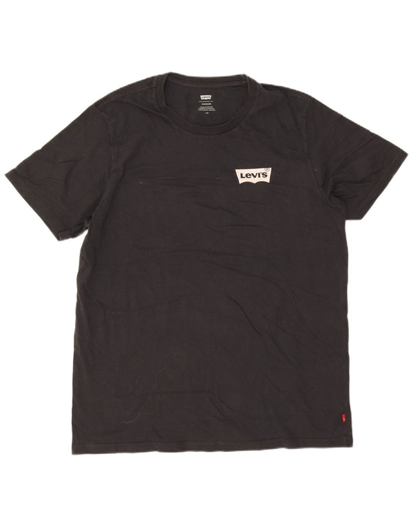 T-shirt standard da uomo Levi's Top grande in cotone nero