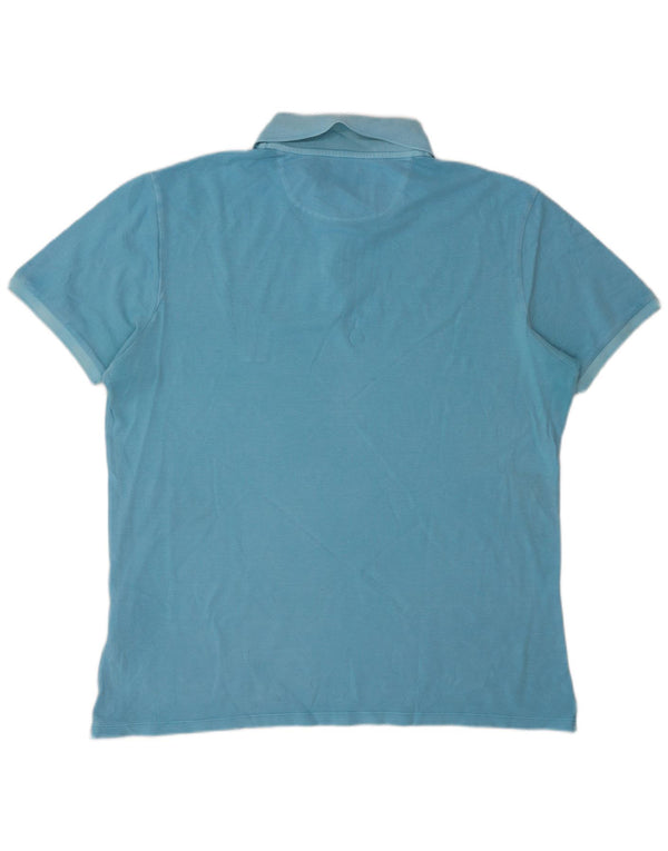 Polo da uomo Woolrich 2XL in cotone blu
