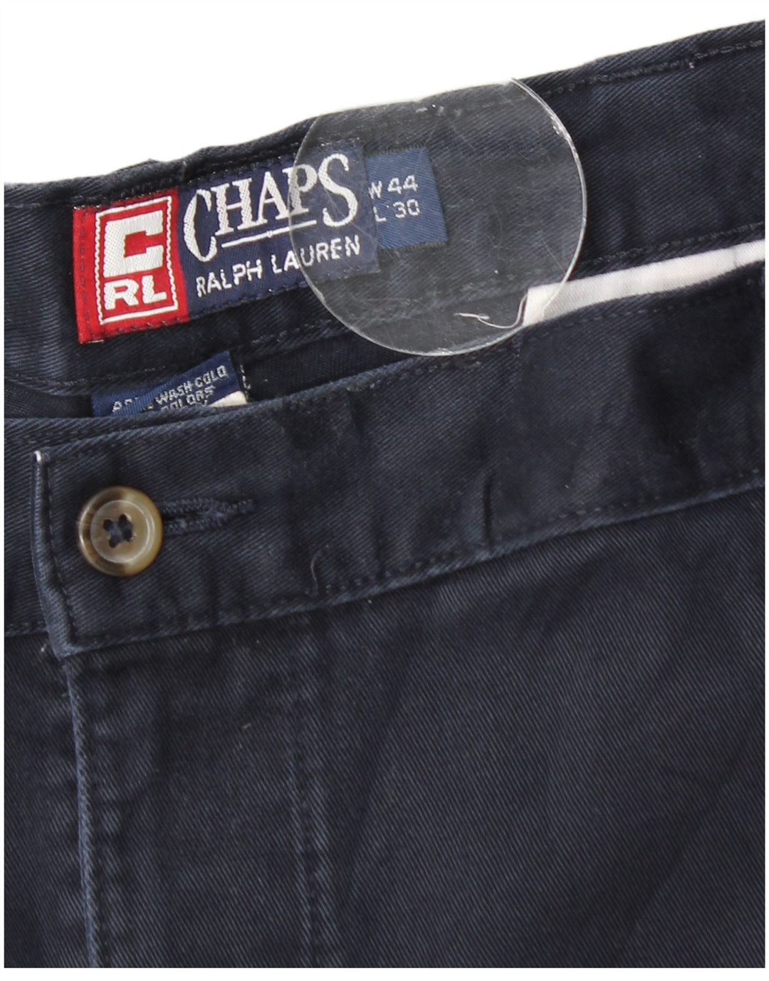 Pantaloni chino con pegging da uomo CHAPS W44 L30 cotone blu navy